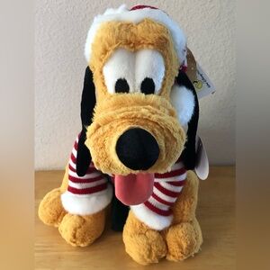 Vintage Walt Disney World Elf Pluto Dog Plush  Disneyland Santas Helper …
